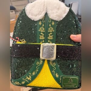 Loungefly Elf Green and Yellow Backpack